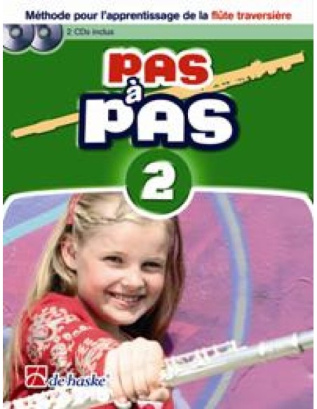 KASTELEIN J.-Pas a Pas Vol.2 (Method) für Flöte (inkl. 2 CD)