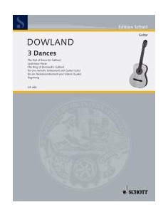 DOWLAND J.-Danzas (3) para Flauta (Violin) y Guitarra (Ragossnig)
