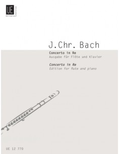 BACH J.C.-Concerto in D Major for Flute and Piano (Meylan)