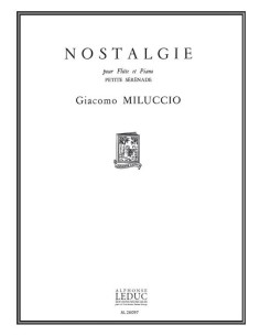 MILUCCIO G.-Nostalgie pour flûte et piano