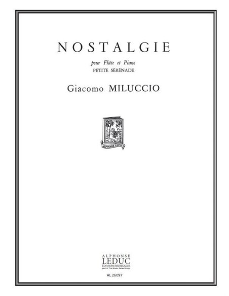 MILUCCIO G.-Nostalgie per flauto e pianoforte