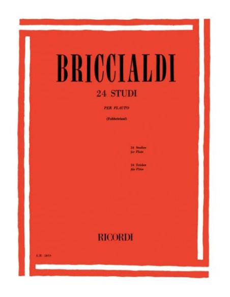 BRICCIALDI G.-Studi (24) per Flauto (Fabricciani)