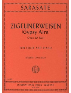 SARASATE P.-Aires Gitanos Op.20 nº 1 para Flauta y Piano (Stallman)