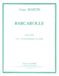 MARTIN V.-Barcarolle per flauto e pianoforte