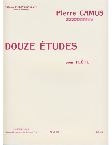 CAMUS P.-Etudes (12) per flauto