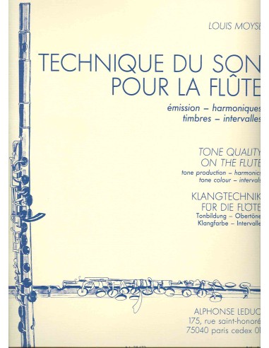 MOYSE L.-Technique du Son per Flauto