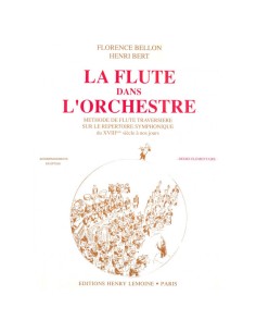 BELLON F.-La Flute dans L'Orchestre para Flauta y Piano (Inc.Cassette)