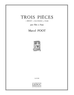 POOT M.-Pezzi (3) per flauto e pianoforte