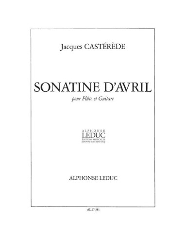 CASTEREDE J.-Sonatine de Avril per flauto e chitarra