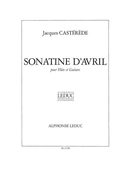CASTEREDE J.-Sonatine de Avril per flauto e chitarra
