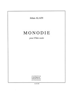 ALAIN J.-Monodie para Flauta
