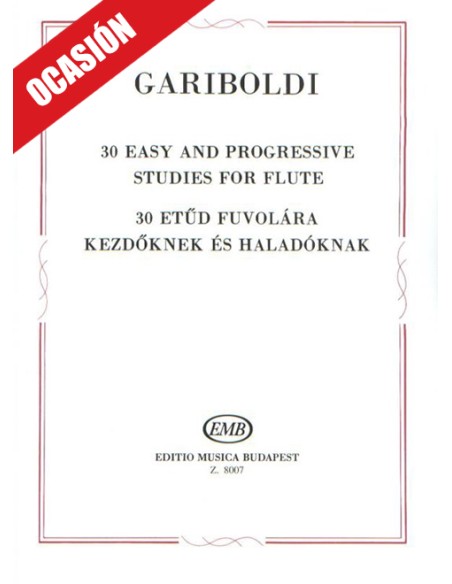 GARIBOLDI G.-Studi Facili e Progressivi (30) per Flauto