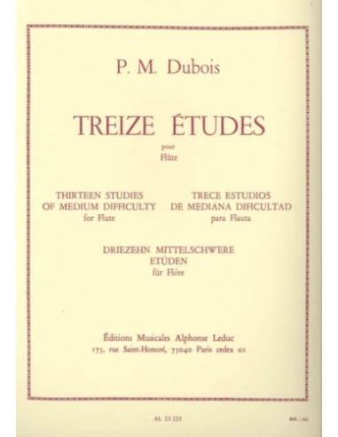DUBOIS P.M.-Studi di Media Difficoltà (13) per Flauto