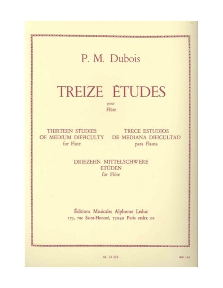 DUBOIS P.M.-Studi di Media Difficoltà (13) per Flauto