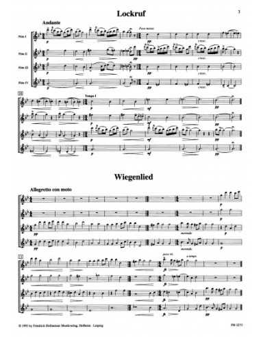 GRIEG E.-Pezzi selezionati per 4 flauti (Geller)