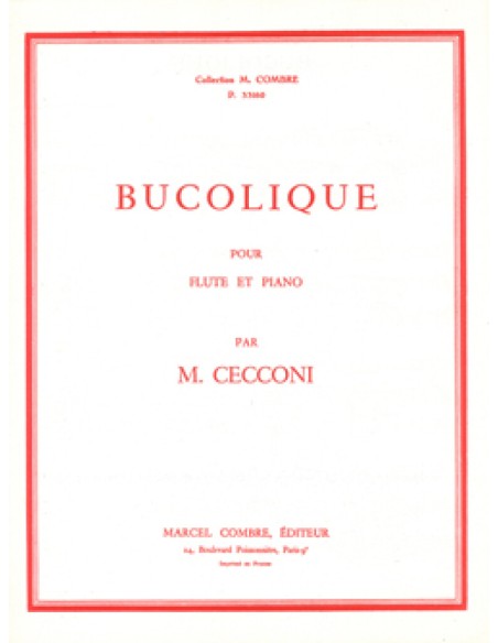 CECCONI M.-Bucolique per flauto e pianoforte