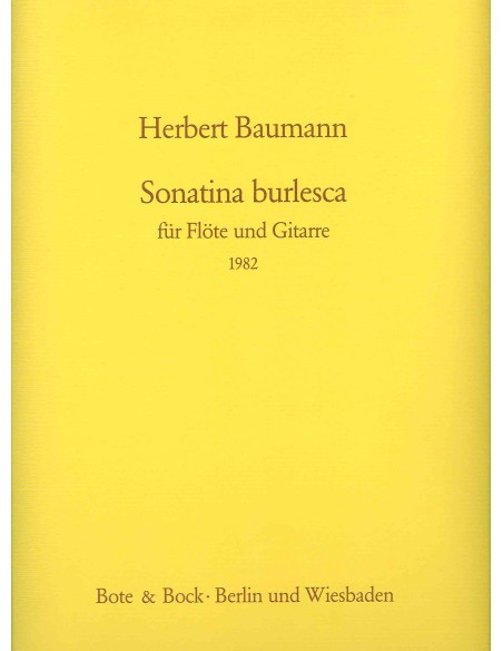 BAUMANN H.-Burlesque Sonatina per flauto e chitarra