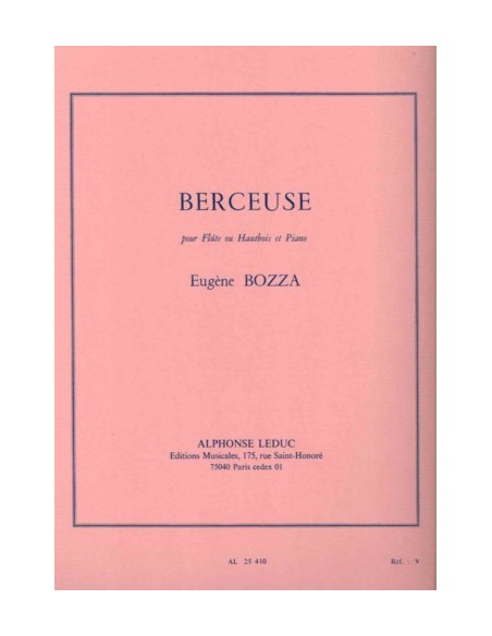 BOZZA E.-Berceuse per flauto (oboe) e pianoforte