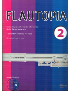 FEMENIA M.-Flautopia Vol.2 (Method for Elementary Study) for Flute (Inc.CD)