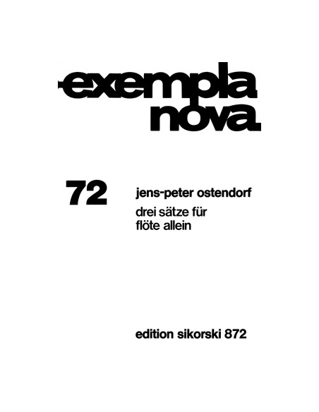 OSTENDORF J.P.-Satze (3) per flauto