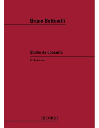 BETTINELLI B.-Studio del concerto per flauto