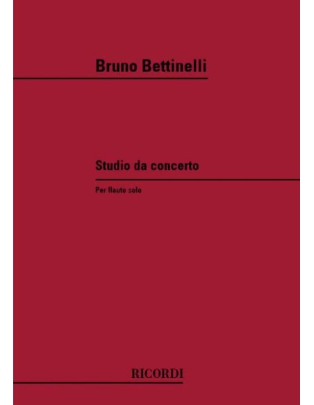 BETTINELLI B.-Studio del concerto per flauto