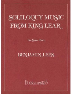 LEES B.-Musica per soliloquio "Re Lear" per flauto