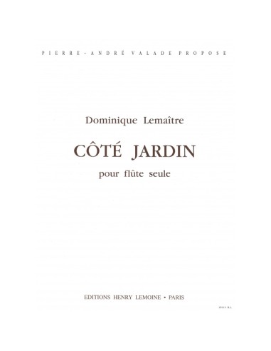 LEMAITRE D.-Côte Jardin per Flauto