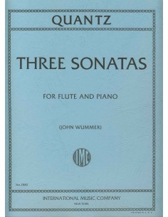 QUANTZ J.J.-Sonatas (3) in A minor, D Major and D Major for Flute and Piano (Wummer)