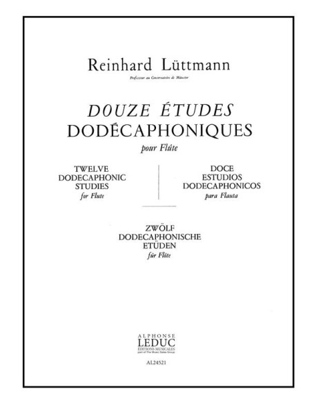 LUTTMANN R.-Studi dodecafonici (12) per flauto