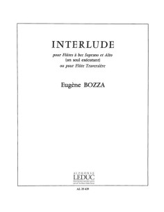 BOZZA E.-Interludio per flauto ad alta punta (flauto)