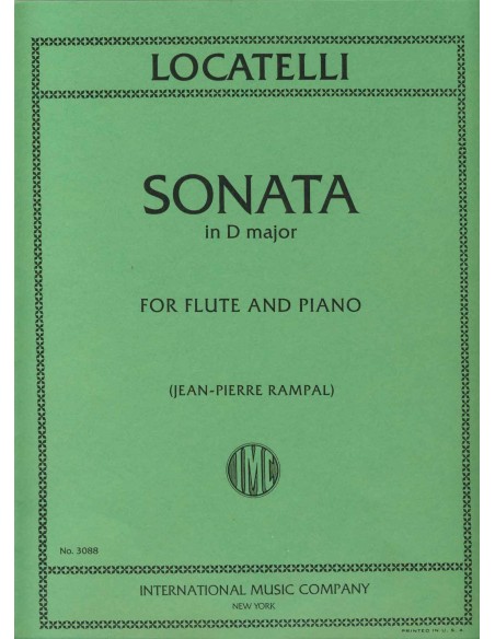 LOCATELLI P.A.-Sonate D-Dur für Flöte und Klavier (Rampal)