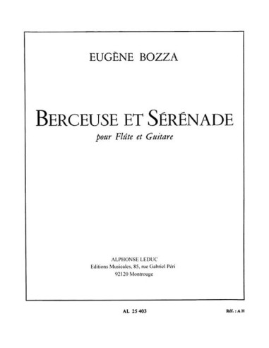 BOZZA E.-Berceuse et Serenade per flauto e chitarra