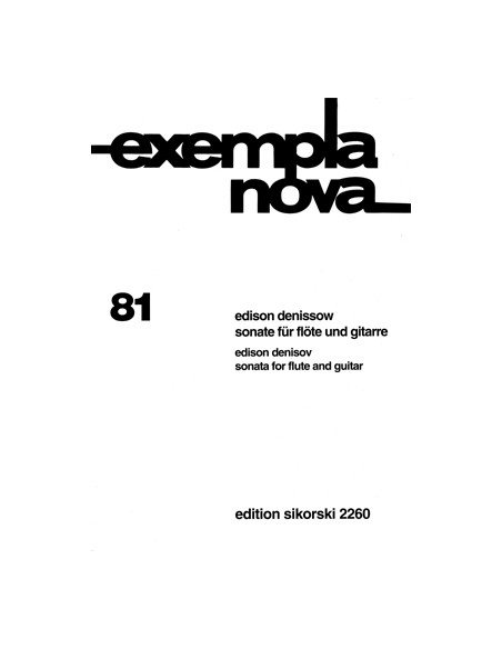 DENISOV E.-Sonata per flauto e chitarra