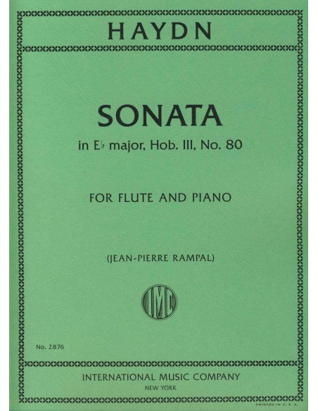 HAYDN J.-Sonata in Eb Major (Hob.III/80) for Flute and Piano (Rampal)
