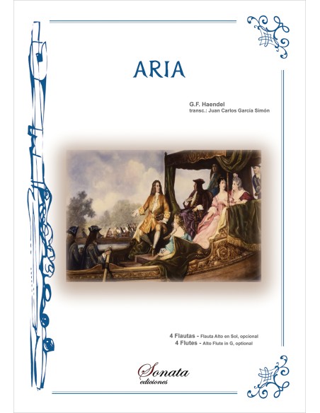HAENDEL G.F.-Aria pour 4 flûtes