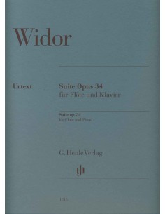 WIDOR C.M.-Suite Op.34 per flauto e pianoforte (Urtext)