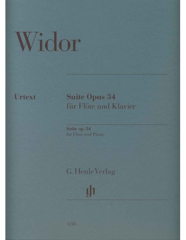 WIDOR C.M.-Suite Op.34 per flauto e pianoforte (Urtext)