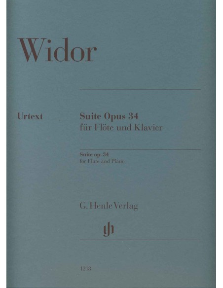 WIDOR C.M.-Suite Op.34 per flauto e pianoforte (Urtext)