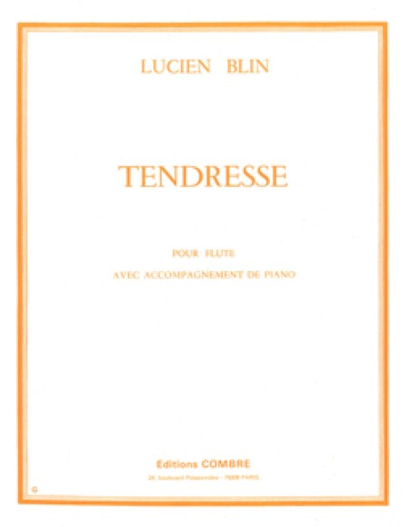BLIN L.-Tendresse per flauto e pianoforte