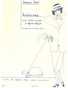 IBERT J.-Histoires nº 1: La Meneuse de Tortues d'or for Flute and Piano (Moyse)