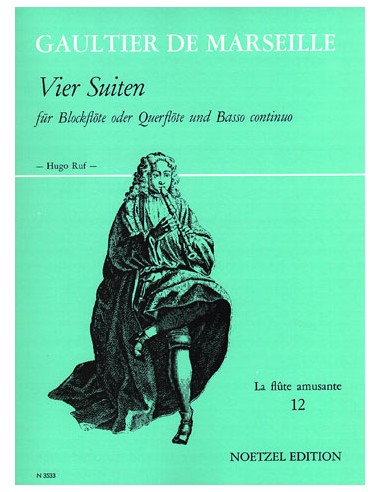 GAULTIER P.-Suites (4) per flauto e BC (Ruf)