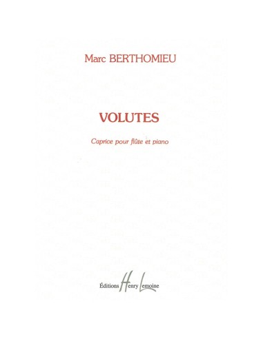 BERTHOMIEU M.-Volute per flauto e pianoforte