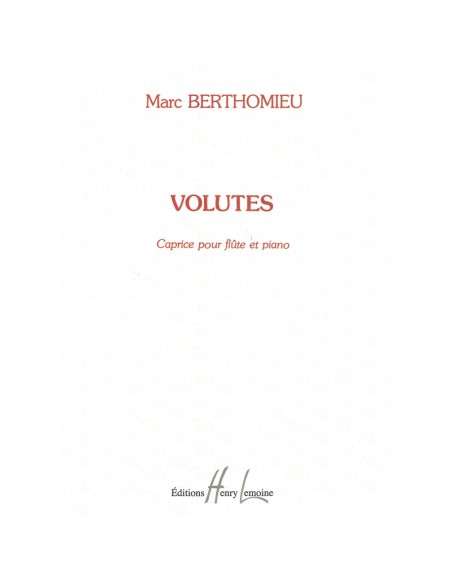 BERTHOMIEU M.-Volute per flauto e pianoforte