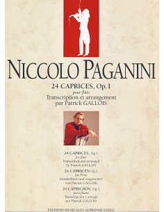 PAGANINI N.-Caprichos Op.1 (24) pour flûte (gallois)