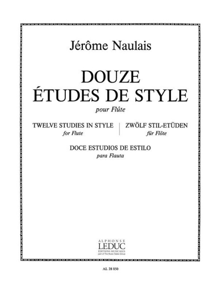 NAULAIS J.-Style Studies (12) per flauto