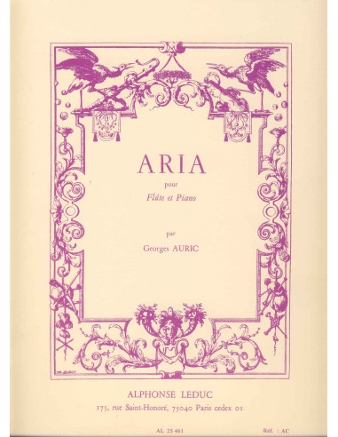AURIC G.-Aria per flauto e pianoforte