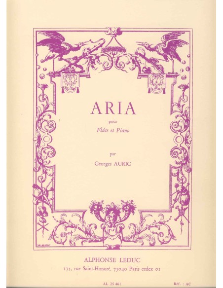 AURIC G.-Aria per flauto e pianoforte