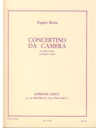 BOZZA E.-Concertino da Camera per Flauto e Pianoforte