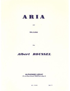 ROUSSEL A.-Aria per flauto e pianoforte